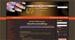 Desktop Screenshot of minipreisnailshop.de